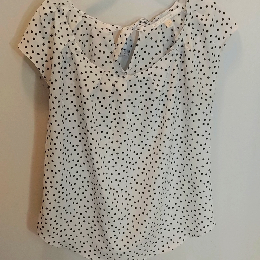 LC Lauren Conrad Polka Dot Sleeveless